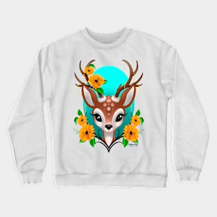 It’s Sunflowers Deer Crewneck Sweatshirt